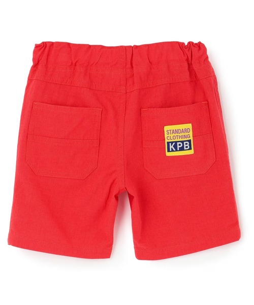 KP BOY（ケーピーボーイ）の「スラブ平織 ハーフパンツ（その他パンツ・キッズ・ブルー/レッド・90cm/100cm/110cm/120cm/130cm/140cm）」の3枚目の写真