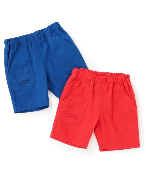 KP BOY（ケーピーボーイ）の「スラブ平織 ハーフパンツ（その他パンツ・キッズ・ブルー/レッド・90cm/100cm/110cm/120cm/130cm/140cm）」の9枚目の写真