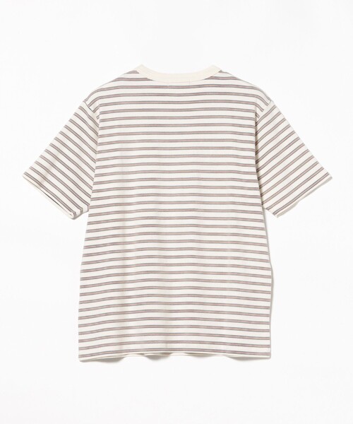 BEAMS HEART(ビームスハート)の「【6/18値下げ】フェード加工 ボーダー Tシャツ(ユニセックス)(Tシャツ/カットソー・メンズ・ブラウン/オフホワイト・MEDIUM/LARGE/SMALL)」の9枚目の写真