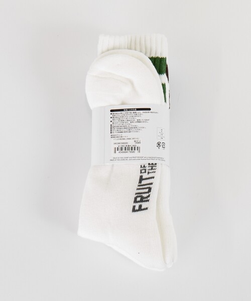 FRUIT OF THE LOOM（フルーツオブザルーム）の「【FRUIT OF THE LOOM/フルーツ・オブ・ザ・ルーム】 3P2ラインクルーソックス/3足パッククルーソックス（ソックス/靴下・メンズ・ホワイト系その他/ホワイト系その他2・フリー）」の11枚目の写真