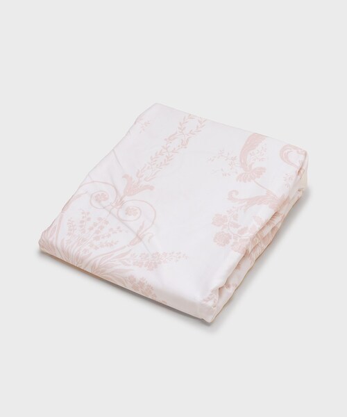 シングル】ジョゼッテ柄／ペールシクラメン フィッテッドシーツ（寝具