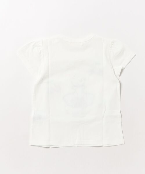 KP（ケーピー）の「mimiちゃんアップリケ 半袖Tシャツ（Tシャツ/カットソー・キッズ・ピンク/オフホワイト・90cm/100cm/110cm/120cm/80ｃｍ/130cm）」の3枚目の写真