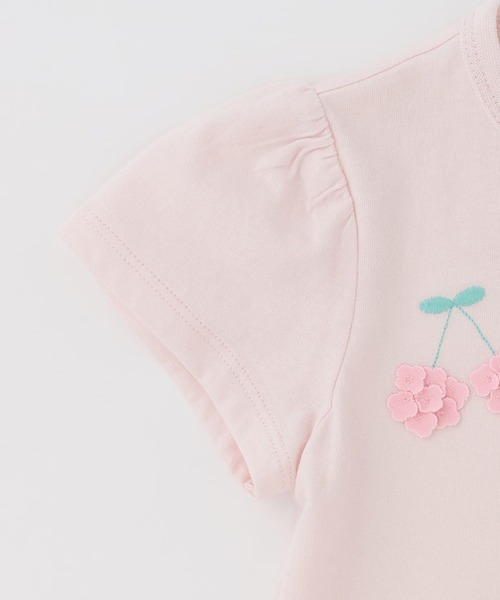 KP(ケーピー)の「mimiちゃんアップリケ 半袖Tシャツ(Tシャツ/カットソー・キッズ・ピンク/オフホワイト・90cm/100cm/110cm/120cm/80cm/130cm)」の9枚目の写真