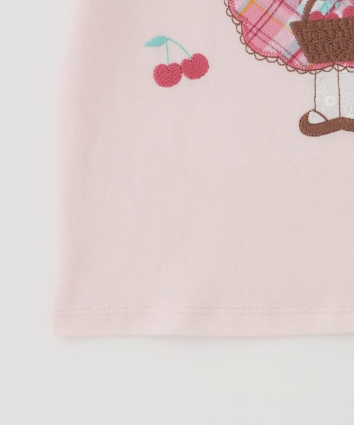 KP(ケーピー)の「mimiちゃんアップリケ 半袖Tシャツ(Tシャツ/カットソー・キッズ・ピンク/オフホワイト・90cm/100cm/110cm/120cm/80cm/130cm)」の10枚目の写真