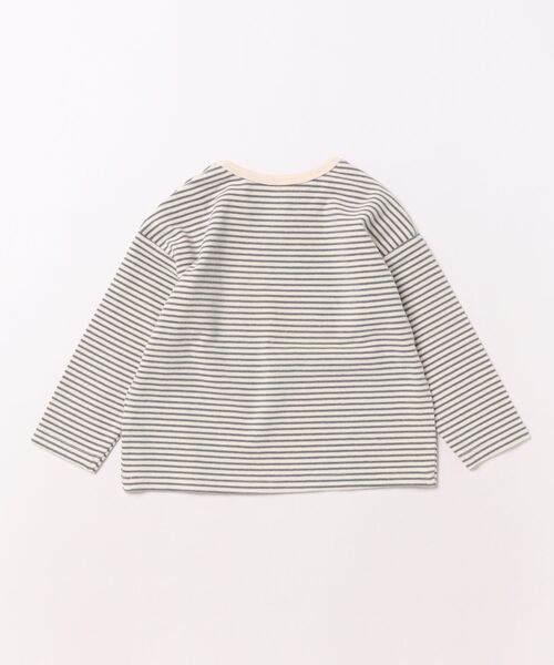 Quincy Mae（クインシーメイ）の「【Bs】【it】【Quincy Mae】25AW / Long Sleeve Tee（その他ベビー用品・キッズ・ブルー系・12-18M）」の2枚目の写真