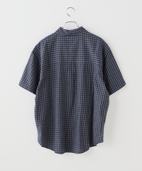 OBEY（オベイ）の「OBEY / オベイ BIGWIG IAN WOVEN（シャツ/ブラウス・メンズ・ネイビー/ベージュ・LARGE/MEDIUM）」の3枚目の写真