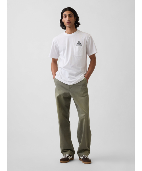 GAP(ギャップ)の「エブリディ ソフト リラックスフィット ブラナンベア ポケットTシャツ(ユニセックス)(Tシャツ/カットソー・メンズ・ピンク/ネイビー/イエロー/ホワイト/ブラック/グリーン・L/M/S/XS/XL)」の16枚目の写真