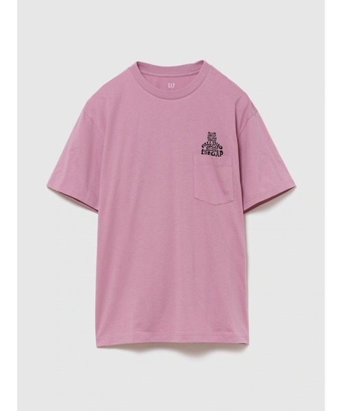 GAP(ギャップ)の「エブリディ ソフト リラックスフィット ブラナンベア ポケットTシャツ(ユニセックス)(Tシャツ/カットソー・メンズ・ピンク/ネイビー/イエロー/ホワイト/ブラック/グリーン・L/M/S/XS/XL)」の7枚目の写真