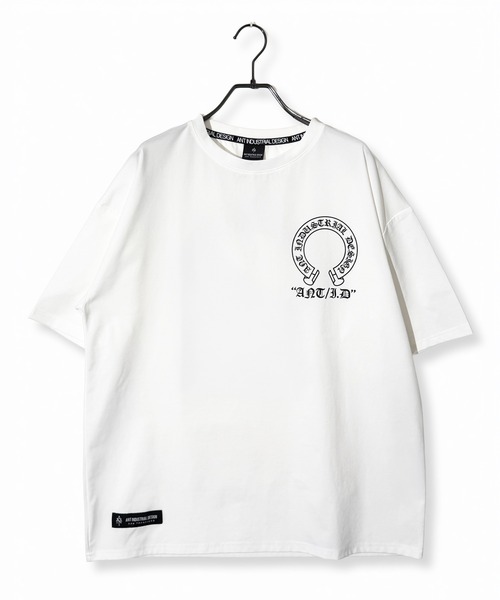 Candlestick（キャンドルスティック）の「ラインストーン ホースシュー ワイドシルエット ストレッチ 半袖Tシャツ（Tシャツ/カットソー・レディース・ホワイト/スミクロ/ブラック・M/L）」の20枚目の写真