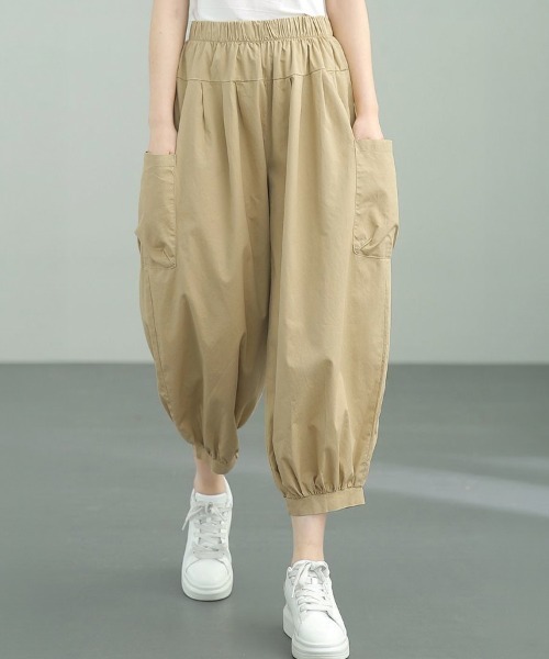 SallyLunn(サリーラン)の「大人カジュアルバルーンパンツ(その他パンツ・レディース・ベージュ/ブラック/カーキ/ワイン・MEDIUM/LARGE)」の16枚目の写真