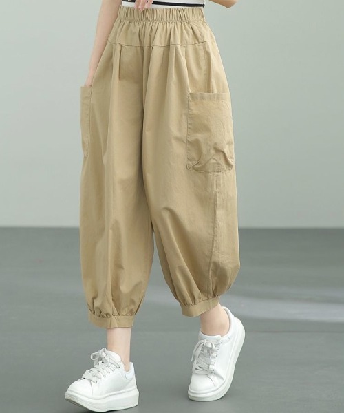 SallyLunn(サリーラン)の「大人カジュアルバルーンパンツ(その他パンツ・レディース・ベージュ/ブラック/カーキ/ワイン・MEDIUM/LARGE)」の17枚目の写真