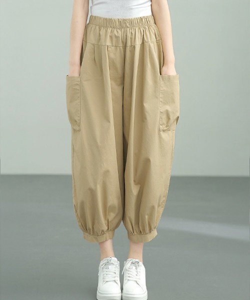 SallyLunn(サリーラン)の「大人カジュアルバルーンパンツ(その他パンツ・レディース・ベージュ/ブラック/カーキ/ワイン・MEDIUM/LARGE)」の19枚目の写真