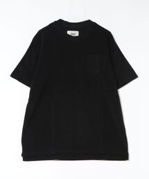OAS（オーエーエス）の「DESIGN TEE/OAS / 無地ポケットTシャツ ブラック クルーネック 半袖Tシャツ ミニマル ベーシック 大人カジュアル 夏（Tシャツ/カットソー）」