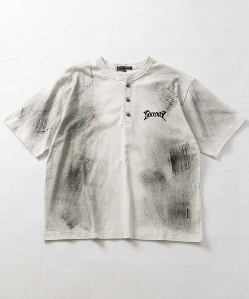 JOHN'S CLOSET(ジョンズクローゼット)の「【13】バイオウォッシュ ショートヘンリーネックTシャツ(Tシャツ/カットソー・メンズ・ブラック/アイボリー/ワインレッド・MEDIUM/LARGE)」の10枚目の写真