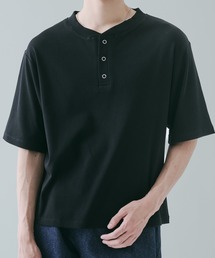 SELLE GLANT | RING BUTTON HENLEY NECK T-SHIRT リングボタンヘンリーネックTシャツ(Tシャツ/カットソー)