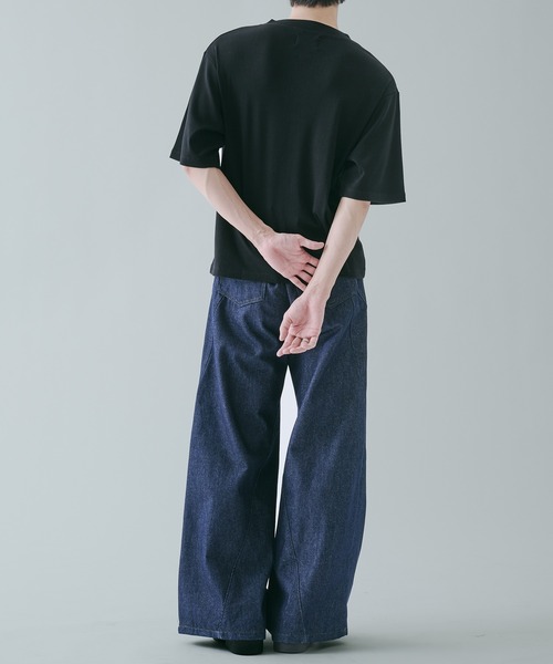 SELLE GLANT(セレグランテ)の「RING BUTTON HENLEY NECK T-SHIRT リングボタンヘンリーネックTシャツ(Tシャツ/カットソー・メンズ・ブラック/チャコールグレー/ブルーグリーン・SMALL/MEDIUM/LARGE)」の14枚目の写真