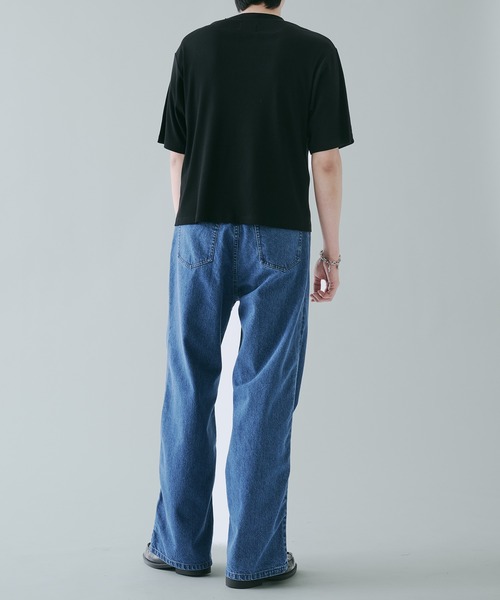 SELLE GLANT(セレグランテ)の「RING BUTTON HENLEY NECK T-SHIRT リングボタンヘンリーネックTシャツ(Tシャツ/カットソー・メンズ・ブラック/チャコールグレー/ブルーグリーン・SMALL/MEDIUM/LARGE)」の19枚目の写真