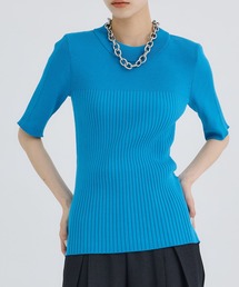 WRAPINKNOT | [WRAPINKNOT/ラッピンノット]別注 HALF SLEEVE RIB TOP(Tシャツ/カットソー)