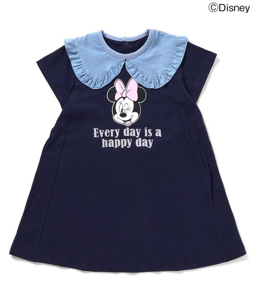 Disney(ディズニー)の「【リンク】ディズニーキャラクター/ビッグカラーワンピース(ワンピース・キッズ・ネイビー/アイボリー・80/90/100/110/120/130/140)」の2枚目の写真