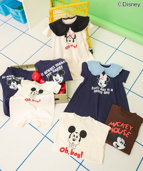 Disney(ディズニー)の「【リンク】ディズニーキャラクター/ビッグカラーワンピース(ワンピース・キッズ・ネイビー/アイボリー・80/90/100/110/120/130/140)」の7枚目の写真