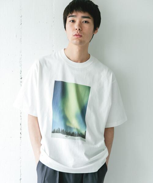 URBAN RESEARCH DOORS(アーバンリサーチドアーズ)の「NATURE PHOTO SHORT-SLEEVE T-SHIRTS(Tシャツ/カットソー・メンズ・ホワイト/ブラック・MEDIUM/LARGE)」の7枚目の写真