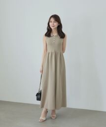cle blatt（クレブラット）の「アメスリポロニットワンピース（ワンピース）」