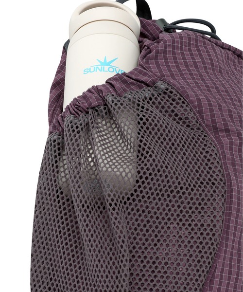 SUNLOVE(サンラブ)の「Tourer Gym Sack(バックパック/リュック・レディース・ブラック/パープル・FREE)」の14枚目の写真