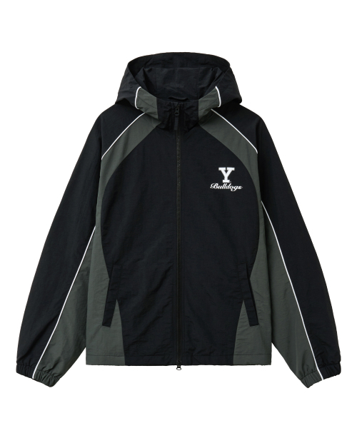 YALE（イェール）の「ブルドッグス トラック ウィンドブレーカー_ブラック（ナイロンジャケット・レディース・その他・SMALL/MEDIUM/LARGE/X-LARGE）」の2枚目の写真