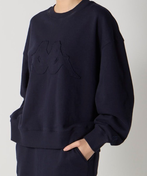 Kappa（カッパ）の「オミニクルースウェット（スウェット・レディース・ネイビー/杢グレー/ピンク・LARGE/MEDIUM/SMALL）」の2枚目の写真
