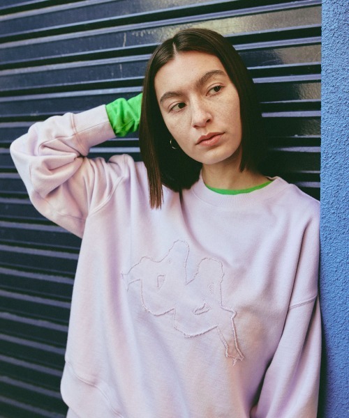 Kappa（カッパ）の「オミニクルースウェット（スウェット・レディース・ネイビー/杢グレー/ピンク・LARGE/MEDIUM/SMALL）」の3枚目の写真