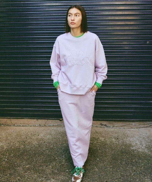 Kappa（カッパ）の「オミニクルースウェット（スウェット・レディース・ネイビー/杢グレー/ピンク・LARGE/MEDIUM/SMALL）」の4枚目の写真