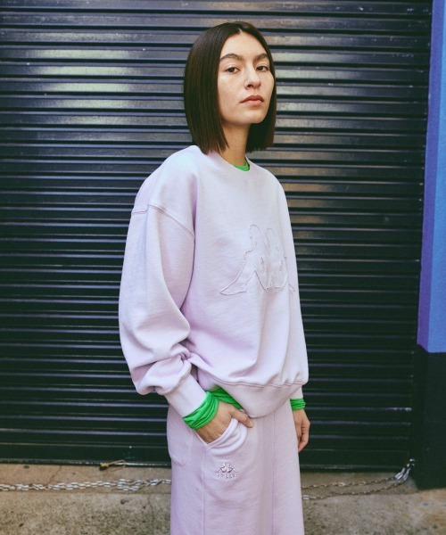 Kappa（カッパ）の「オミニクルースウェット（スウェット・レディース・ネイビー/杢グレー/ピンク・LARGE/MEDIUM/SMALL）」の5枚目の写真