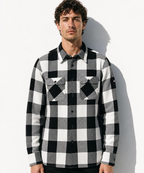 TMT（ティーエムティー）の「BUFFALO CHECK SHIRTS（シャツ/ブラウス・メンズ・グレー/ブルー/レッド/ホワイト・LARGE/X-LARGE/MEDIUM）」の5枚目の写真