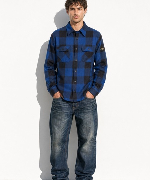 TMT（ティーエムティー）の「BUFFALO CHECK SHIRTS（シャツ/ブラウス・メンズ・グレー/ブルー/レッド/ホワイト・LARGE/X-LARGE/MEDIUM）」の10枚目の写真