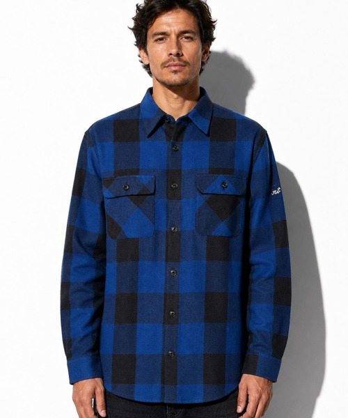 TMT（ティーエムティー）の「BUFFALO CHECK SHIRTS（シャツ/ブラウス・メンズ・グレー/ブルー/レッド/ホワイト・LARGE/X-LARGE/MEDIUM）」の9枚目の写真