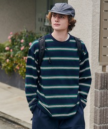 【MAISON CLUB】Over Multi Border Tee / オーバーマルチボーダーTee 長袖 ロンT