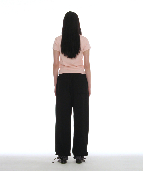 PARTIMENTO WOMEN(パルティメントウィメン)の「レイヤードヘムスウェットパンツ_ブラック(スウェットパンツ・レディース・その他・MEDIUM/SMALL)」の4枚目の写真