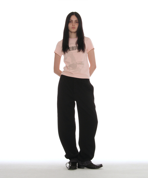PARTIMENTO WOMEN(パルティメントウィメン)の「レイヤードヘムスウェットパンツ_ブラック(スウェットパンツ・レディース・その他・MEDIUM/SMALL)」の5枚目の写真