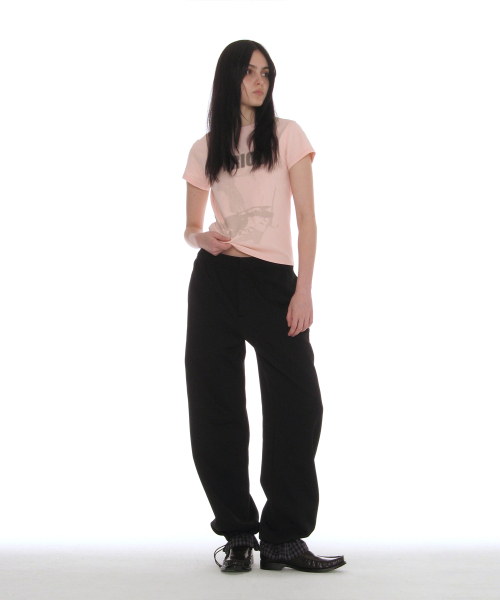 PARTIMENTO WOMEN(パルティメントウィメン)の「レイヤードヘムスウェットパンツ_ブラック(スウェットパンツ・レディース・その他・MEDIUM/SMALL)」の7枚目の写真