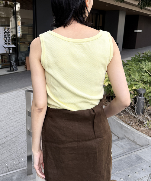 JOURNAL STANDARD（ジャーナルスタンダード）の「別注【FAITH MILLS CORP】ワッフルガゼットPOヘンリータンクトップ（タンクトップ・レディース・アイボリー/パープル/イエロー/ブラック系その他・FREE）」の22枚目の写真