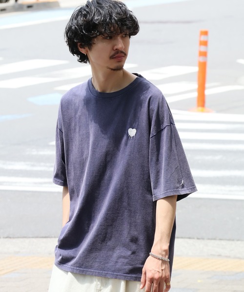 KANGOL(カンゴール)の「【KANGOL/カンゴール】別注 ワンポイント刺繍 ヴィンテージ加工 半袖 Tシャツ(Tシャツ/カットソー・メンズ・ピンク/ネイビー/ブラック/ブラウン・S/M/L/XL)」の22枚目の写真