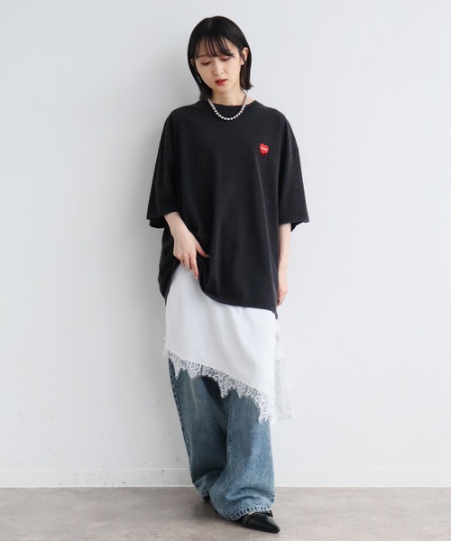 KANGOL(カンゴール)の「【KANGOL/カンゴール】別注 ワンポイント刺繍 ヴィンテージ加工 半袖 Tシャツ(Tシャツ/カットソー・メンズ・ピンク/ネイビー/ブラック/ブラウン・S/M/L/XL)」の7枚目の写真