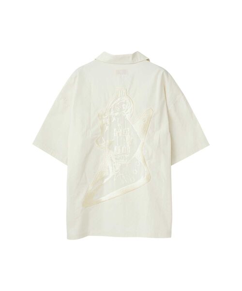 HYSTERIC GLAMOUR(ヒステリックグラマー)の「GUITAR GIRL刺繍 オーバーサイズシャツ(シャツ/ブラウス・レディース・ホワイト/ブラック・FREE)」の3枚目の写真