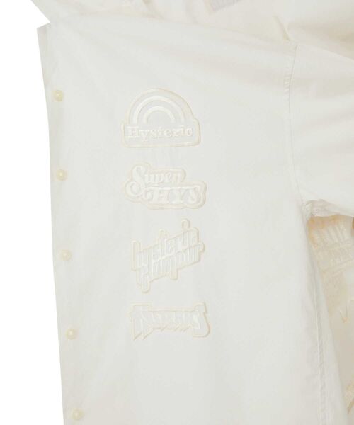 HYSTERIC GLAMOUR(ヒステリックグラマー)の「GUITAR GIRL刺繍 オーバーサイズシャツ(シャツ/ブラウス・レディース・ホワイト/ブラック・FREE)」の4枚目の写真