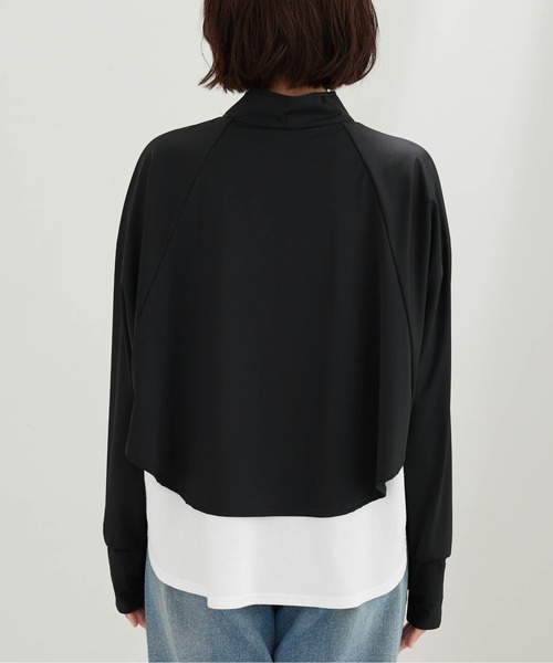 BELLUNA PLUS(ベルーナ)の「ヒンヤリ爽快!スタンド衿ボレロ(ポンチョ・レディース・アイボリー/ブラック・X-LARGE/LARGE/MEDIUM)」の17枚目の写真