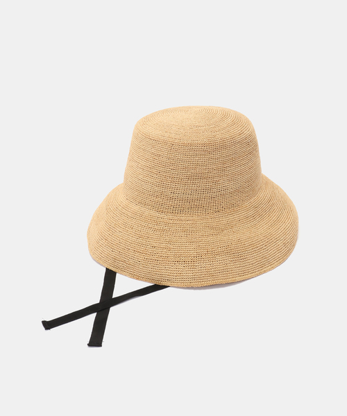 FRAMeWORK(フレームワーク)の「p cnq/パークニック CLEO バケット HAT(ハット・レディース・ブラック/ベージュ・FREE)」の2枚目の写真