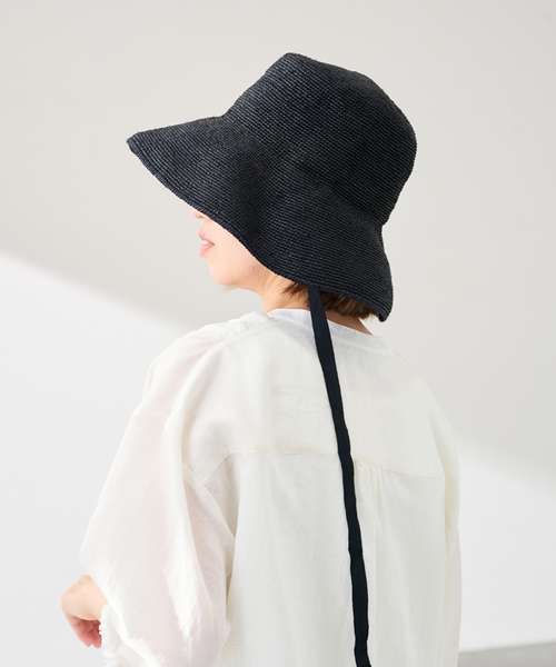 FRAMeWORK(フレームワーク)の「p cnq/パークニック CLEO バケット HAT(ハット・レディース・ブラック/ベージュ・FREE)」の5枚目の写真