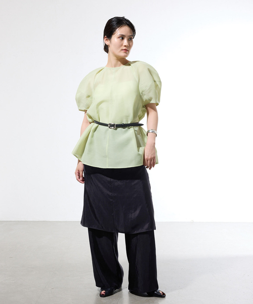 IENA(イエナ)の「《一部店舗限定》レイヤードスカートパンツセット(その他パンツ・レディース・チャコールグレー/ブラック・38/36)」の3枚目の写真