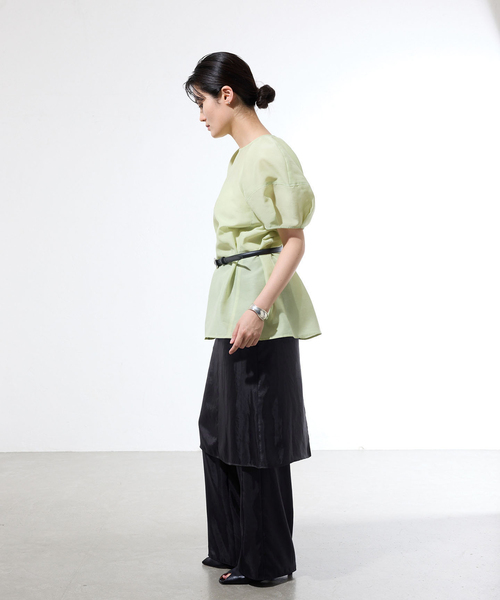 IENA(イエナ)の「《一部店舗限定》レイヤードスカートパンツセット(その他パンツ・レディース・チャコールグレー/ブラック・38/36)」の5枚目の写真