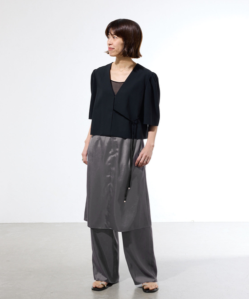 IENA(イエナ)の「《一部店舗限定》レイヤードスカートパンツセット(その他パンツ・レディース・チャコールグレー/ブラック・38/36)」の11枚目の写真